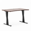 Scrivania ergonomica regolabile in altezza 120 x 60 x 75cm colore noce