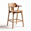 Sedia alta in legno con braccioli dimensioni 45 x 45 x 75cm