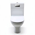 WC sospeso bianco 70 x 40 x 80cm con doppio tasto di scarico