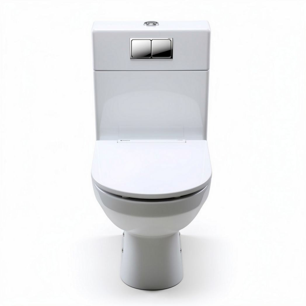 WC sospeso bianco 70 x 40 x 80cm con doppio tasto di scarico